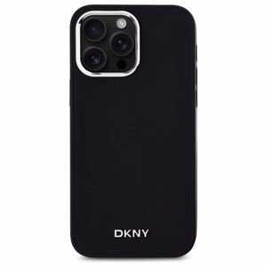 DKNY Plain Logo MagSafe iPhone 14 Pro Max:lle Suojakuori - Musta