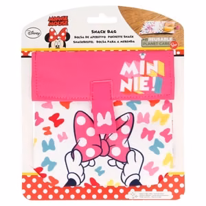 Minnie Mouse uudelleenkäytettävä välipalapussi