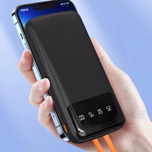 Dudao K6Pro Universal 10000mAh Power Bank USB-kaapelilla, USB Type C, Lightning valkoinen (K6Pro-white)
