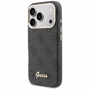 GUESS suojakuori iPhone 17 Pro:lle MagSafe-yhteensopiva GUHMP17L5P4FWMSK (PU FW 4G Script) musta