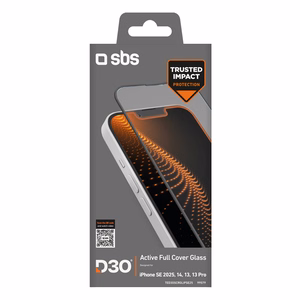 SBS Karkaistu lasi D3O kehyksellä iPhone 16e/17e:lle