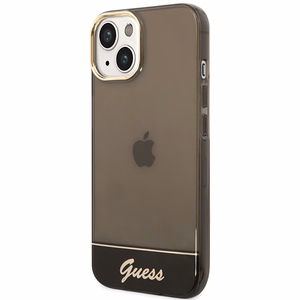 Guess GUHCP14MHGCOK iPhone 14 Plus 6.7 "musta / musta kovakotelo läpikuultava