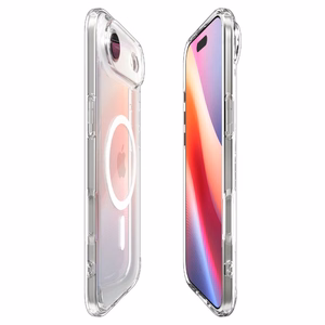Spigen Ultra Hybrid Mag Magsafe Suojakuori iPhone 17 Air:lle Clear/White