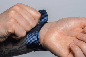 Hihna Apple Watch:lle Forcell F-Design FA05 nylon tarra 38 / 40 / 41 mm sininen