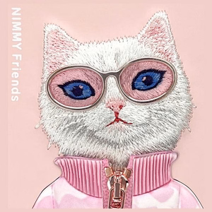 NIMMY Suojakuori COOL&CUTE 2.0 Kissa iPhone 16:lle vaaleanpunainen