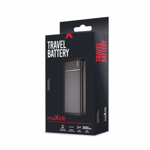 Maxlife varavirtalähde MXPB-01 20000 mAh musta