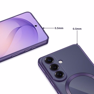 Tech-Protect MagFlex MagSafe -suojakuori Samsung Galaxy S26:lle - läpinäkyvä violetti