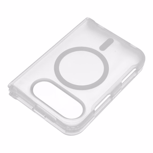 Läpinäkyvä matta Forcell F-Protect 4sD-i Smoke Hybrid Premium suojakuori iPhone Duo -puhelimelle, MagSafe-yhteensopiva
