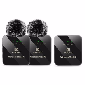 Wireless Lavalier Microphone PULUZ 2 TX + 1 RX