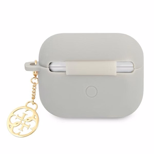 Guess GUAPLSC4EG AirPods Pro cover grey/grey Silicone Charm 4G Collection