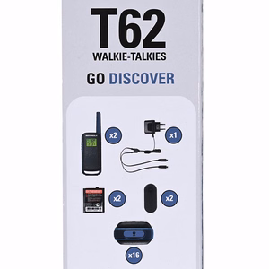 Motorola Talkabout T62 kaksoisversio + laturi sininen