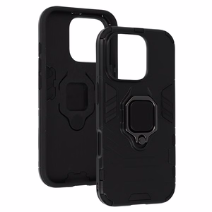 Ring Armor Suojakuori iPhone 16 Pro:lle - musta