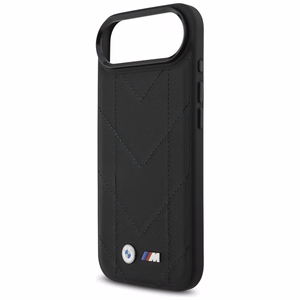 BMW M Quilted Logo MagSafe Suojakuori iPhone 17 Air:lle - Musta