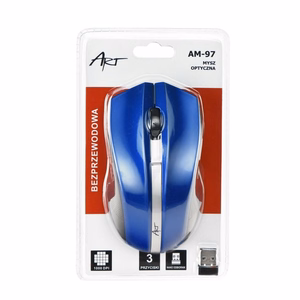 ART langaton tietokonehiiri 2,4G 1000 dpi AM-97 sininen