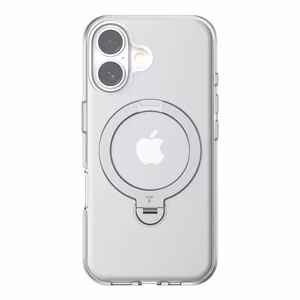 Torras Ostand Spin kotelo iPhone 16 Plus (läpinäkyvä)