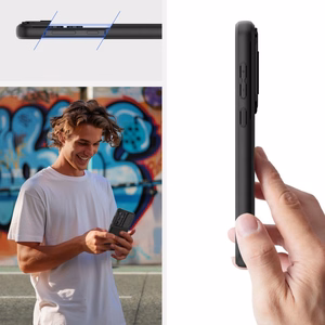 Tech-Protect Velar Cam+ Suojakuori Samsung Galaxy A55 5G:lle - musta