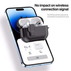 DUX DUCIS PECP - TPU+PC suojakotelo AirPods 4 musta