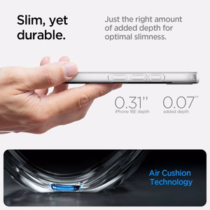 Spigen Liquid Crystal Mag MagSafe Suojakuori iPhone 16e / 17e:lle - Läpinäkyvä