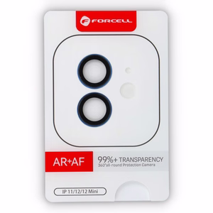 Kameran lasi iPhone 12 / 12 Mini:lle Forcell Premium sininen