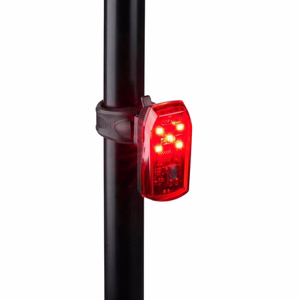 Dunlop K-Mark -polkupyörän takavalo, 5 LED-valoa ja jarruvalotoiminto
