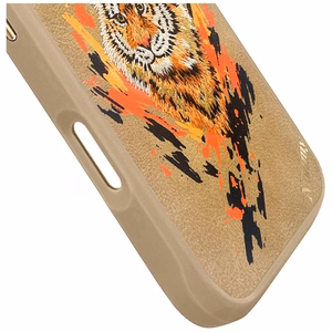 Nimmy Tiger MagSafe Suojakuori iPhone 16 Pro:lle - ruskea