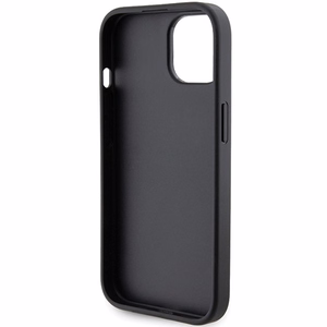 Karl Lagerfeld Gripstand Saffiano Choupette Pins Suojakuori iPhone 15:lle - musta