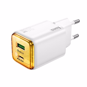 Phone charger Hoco USB A + USB C QC3.0 PD 3A 20W N52 white