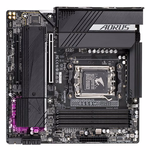 GIGABYTE B650M AORUS ELITE emolevy - AMD Ryzen 9000 -prosessorit, 12+2+2-vaiheinen VRM, jopa 8000MHz DDR5, 1xPCIe 5.0 + 1xPCIe 4.0 M.2, 2.5GbE LAN, USB 3.2 Gen 2x2
