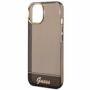 Guess GUHCP14MHGCOK iPhone 14 Plus 6.7 "musta / musta kovakotelo läpikuultava