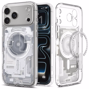 Spigen Ultra Hybrid MagSafe Zero One -suojakuori iPhone 18 Pro Max / 17 Pro Max -malleille, valkoinen
