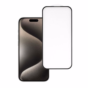 Tempered Glass HARD Full Glue 5D for IPHONE 15 PRO BLACK