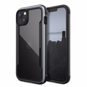 Raptic X-Doria Shield kotelo iPhone 14 Plus panssaroitu suojus musta