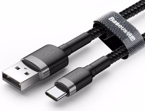 Baseus CATKLF-UG1 USB-kaapeli 3 m USB A USB C musta