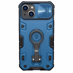 Nillkin CamShield Armor Pro Magneettinen kotelo iPhone 14 Plus Magneettinen MagSafe suojakotelo, jossa on kamerasuoja Sininen
