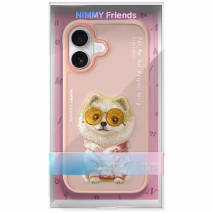 Nimmy Glasses Cool Nag Suojakuori iPhone 17:lle - Vaaleanpunainen