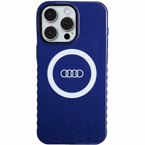 Audi IML Big Logo MagSafe Suojakuori iPhone 15 Pro Max:lle - sininen