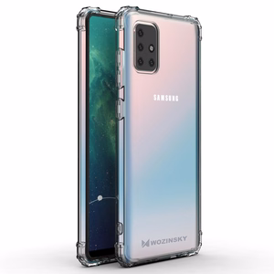 Wozinsky Anti Shock kestävä tapaus Military Grade Protection Samsung Galaxy A72 4G läpinäkyvästä Samsung Galaxy A72 4G