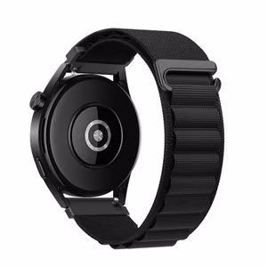 Hihna Samsung Galaxy Watch:lle Forcell F-Design FS05 polyester kuitusolki 22 mm musta