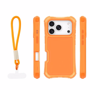 Safepop suojakuori hihnalla iPhone 17 Pro 6,3" oranssi