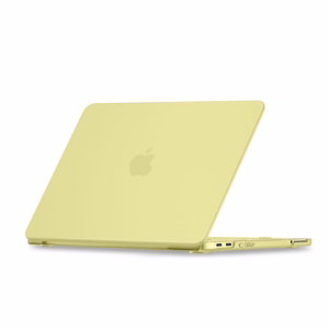 Tech-Protect Softshell -suojakuori MacBook Neo 13 2026:lle - matta keltainen
