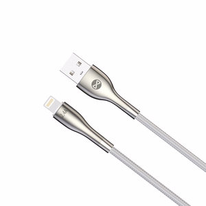 Forever Sleek kaapeli USB - Lightning 1,0 m 2.4A valkoinen