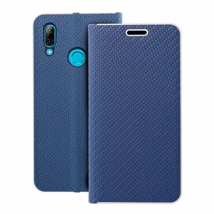 Läppäsuojakuori Huawei P Smart 2019:lle Luna Book Carbon sininen