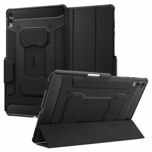 Spigen Rugged Armor Pro Suojakuori Samsung Galaxy Tab S11 Ultra 14.6:lle - Musta