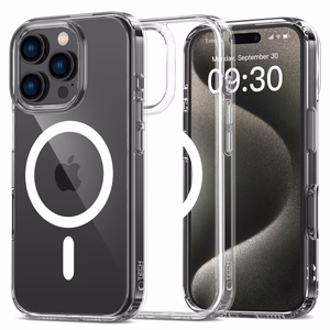 Tech-Protect FlexAir Hybrid MagSafe Suojakuori iPhone 16 Pro:lle - läpinäkyvä