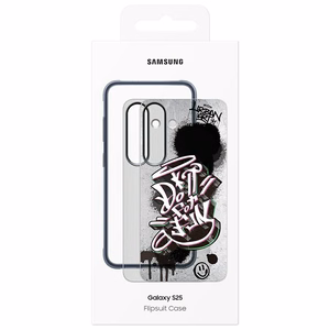 Samsung Flipsuit Rugged Case -suojakuori Samsung Galaxy S25:lle, musta