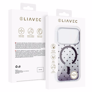 Liavec Bubble -suojakuori iPhone 18 Pro Max / 17 Pro Max -puhelimelle, viininpunainen