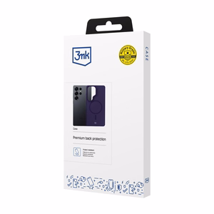 3mk Smoke MagCase Samsung Galaxy S25 Ultra:lle violetti-puoliläpinäkyvä