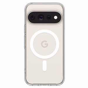 Spigen Ultra Hybrid Mag MagSafe -suojakuori Google Pixel 11 Pro -mallille, läpinäkyvä / valkoinen