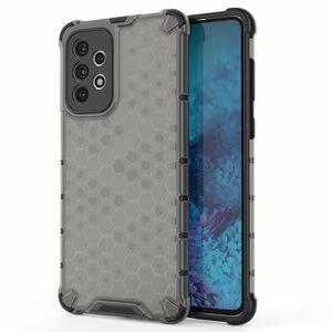 Honeycomb tapauksessa panssaroitu kansi geelirunko Samsung Galaxy A73 musta