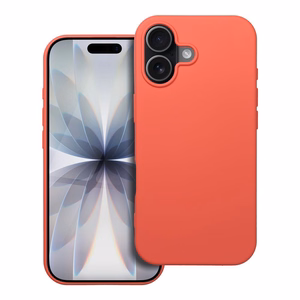 Silikoninen suojakuori iPhone 17:lle persikka